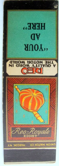 REO Royale Matchbook — thumbnail 1