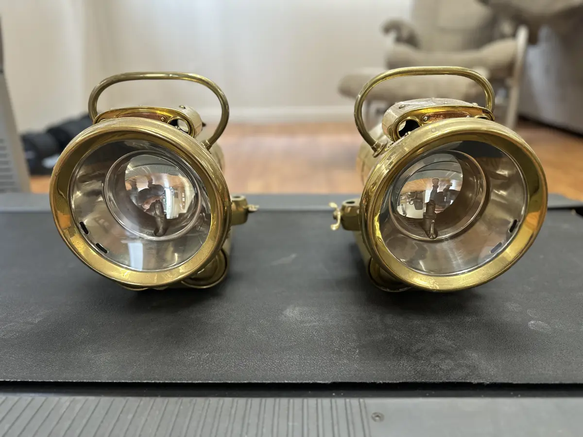 Lucas King of the Road Brass Lamps — photo 1