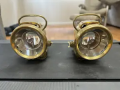 Lucas King of the Road Brass Lamps — thumbnail 1