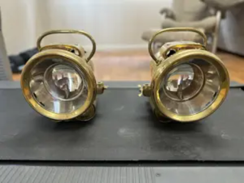 Lucas King of the Road Brass Lamps