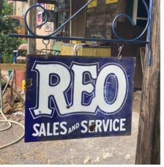 1920’s REO Porcelain Sign — thumbnail 2