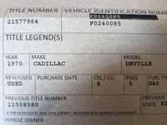 1970 Cadillac Deville Convertible — thumbnail 3