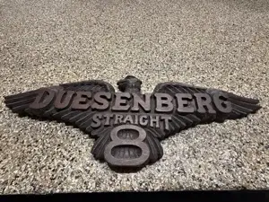 Wooden Duesenberg Emblem (~18 wide)